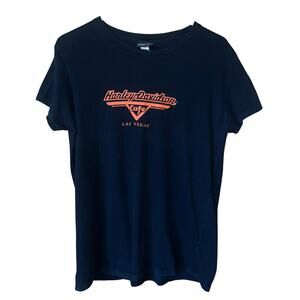 Harley-Davidson Las Vegas Graphic Tee Black XXL Short Sleeve Women’s Black